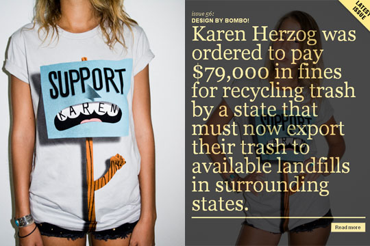 T-Post's "Support KAren" issue / tshirt