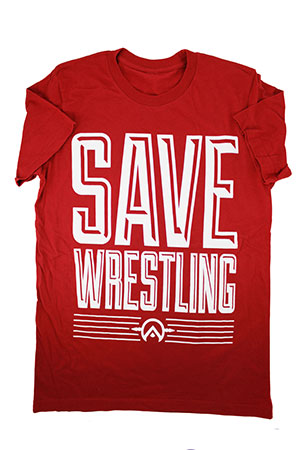 red-save-wrestling-tee