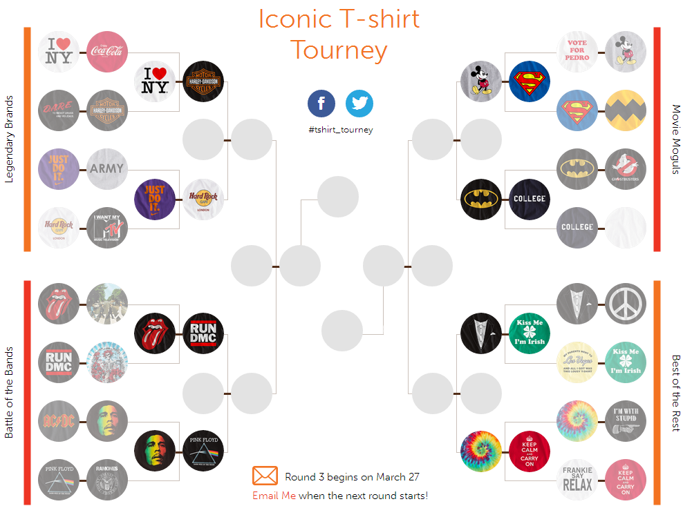 iconic t-shirt tourney