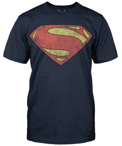 man of steel distressed logo