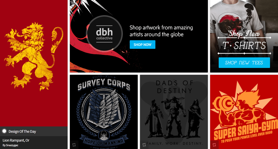 dbh indie brand t-shirts