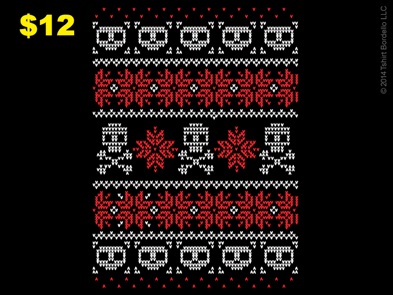 ugly christmas skull sweater