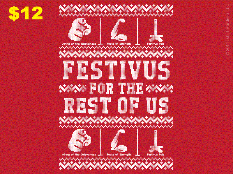 ugly festivus sweater christmas and festivus tees