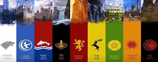 Game of Thrones Great Houses T-shirts - TeeHunter.com