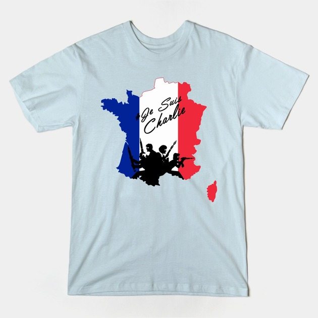 je suis charlie t-shirts stand up