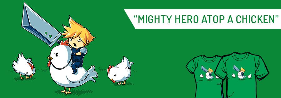 make it double t-shirt mighty hero atop a chicken t-shirt