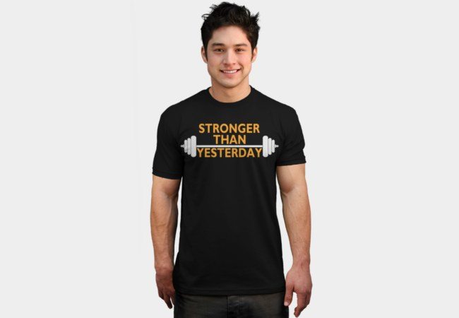 Motivational Bodybuilding T-shirts stronger