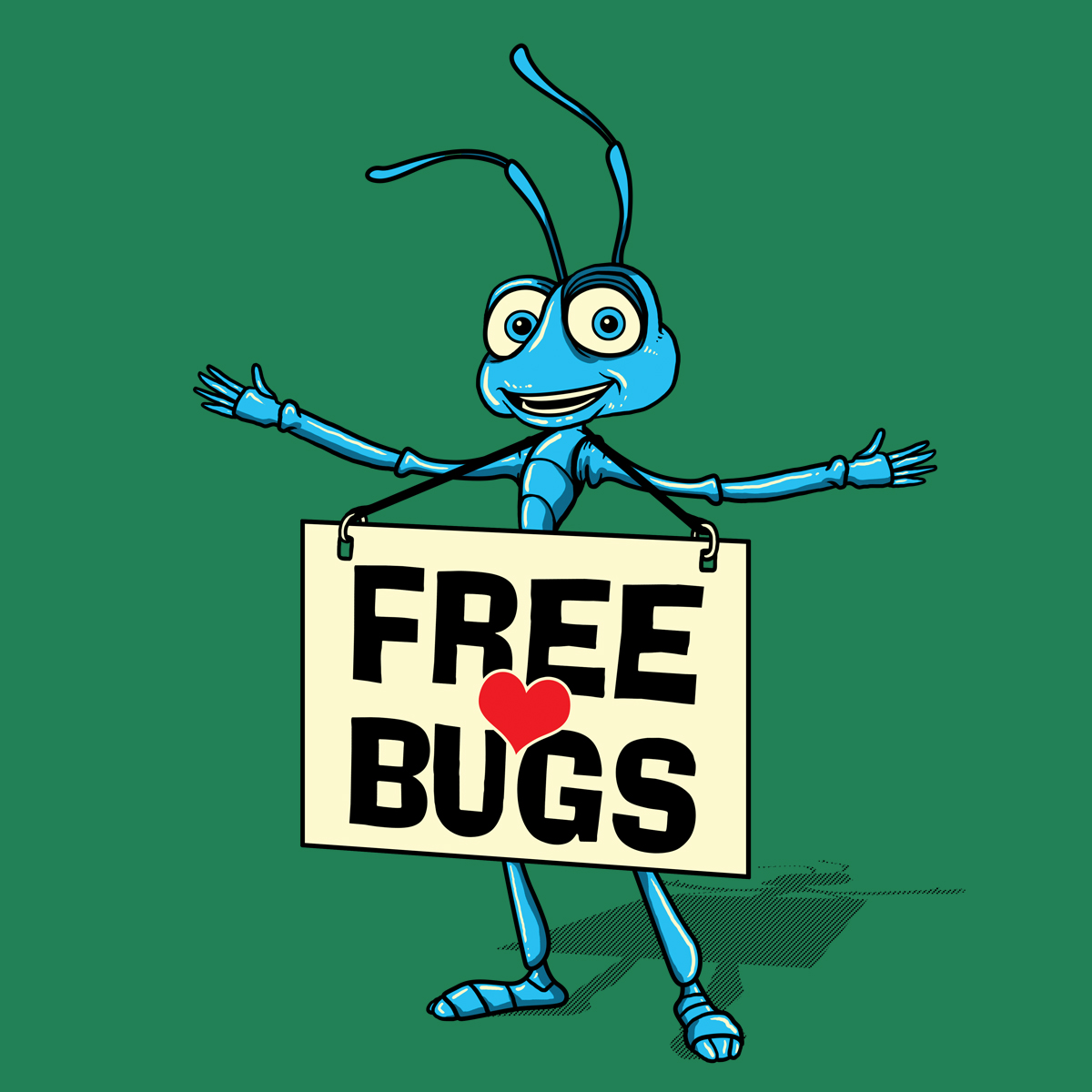 FREE BUGS_IRISH GREEN_shirt_design