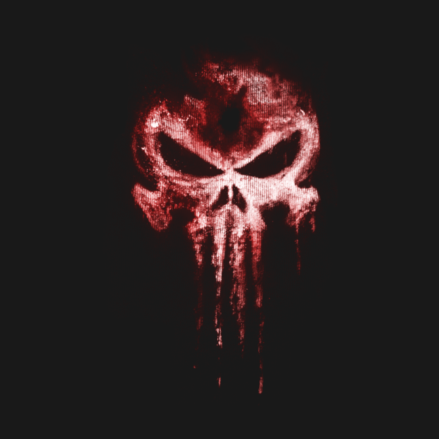 The Punisher Skull Blood