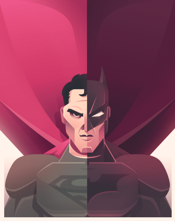 batman v superman poster