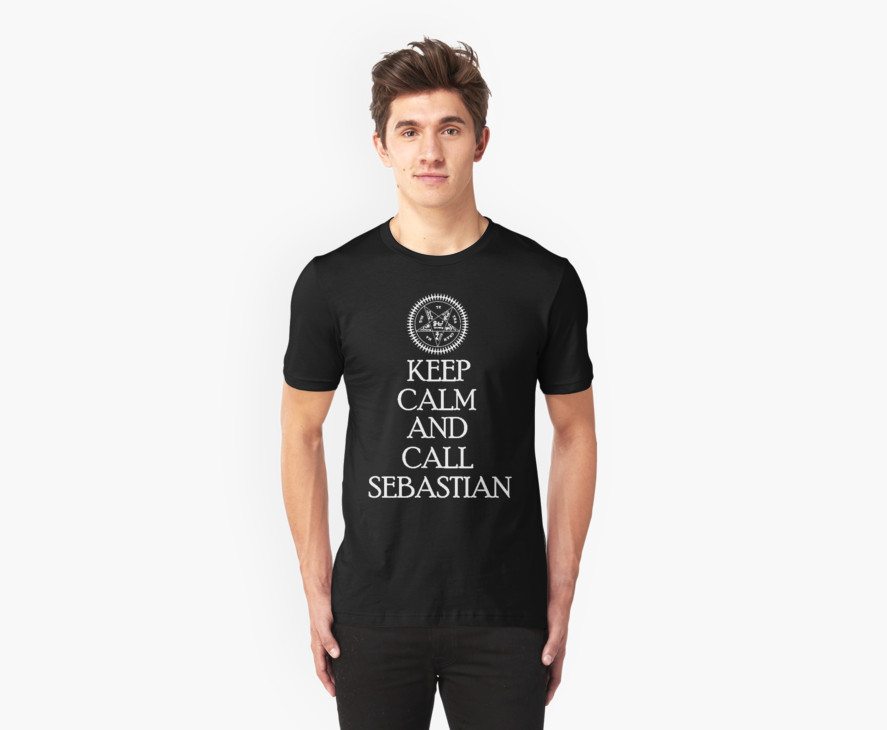 Black Butler t-shirts keep calm call sebastian