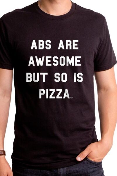 ABS ARE AWESOME MEN’S T-SHIRT