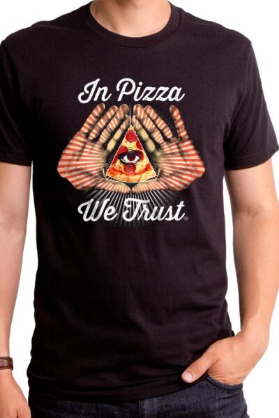 ALL SEEING PIZZA MEN’S T-SHIRT