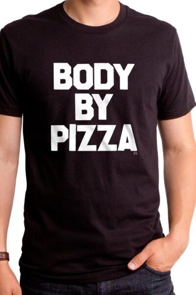 BODY BY PIZZA MEN’S T-SHIRT