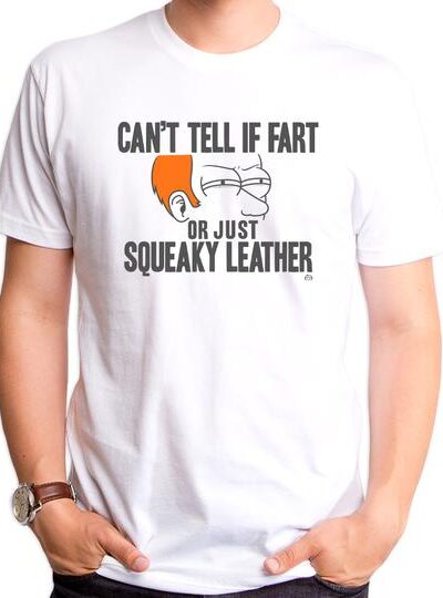 FART OR LEATHER MEN’S T-SHIRT
