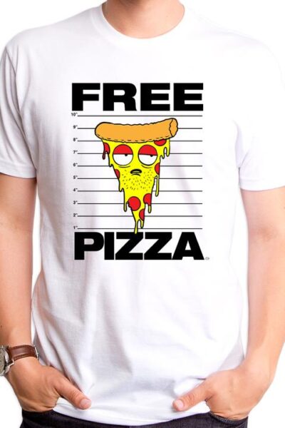 FREE PIZZA MEN’S T-SHIRT