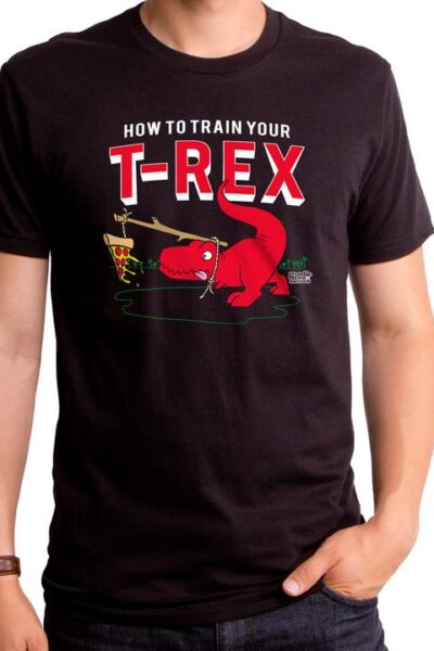 HOW TO TRAIN YOUR T-REX MEN’S T-SHIRT