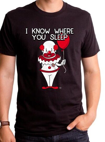 I KNOW WHERE YOU SLEEP MEN’S T-SHIRT