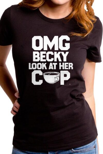 LOOK AT HER CUP WOMEN’S T-SHIRT