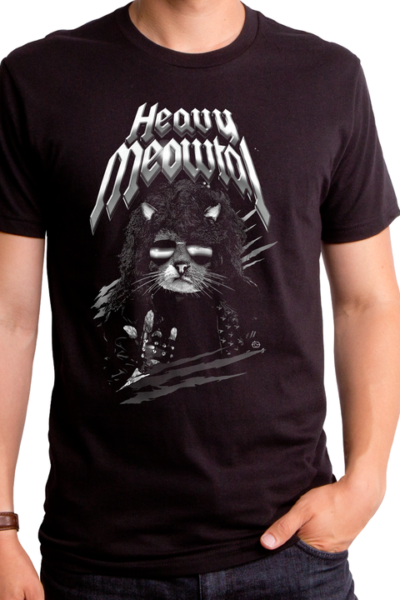 MEOWL AT THE MOON MEN’S T-SHIRT