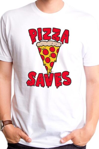 PIZZA SAVES MEN’S T-SHIRT