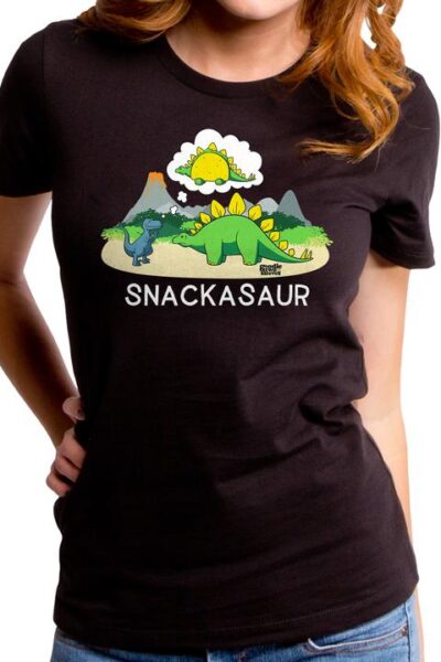 SNACKASAUR DINO WOMEN’S T-SHIRT