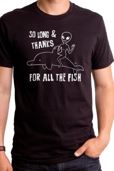 SO LONG AND THANKS FOR ALL THE FISH MEN’S T-SHIRT