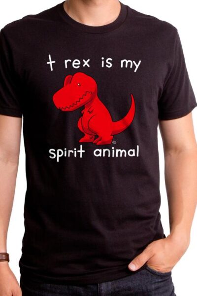 T-REX IS MY SPIRIT ANIMAL MEN’S T-SHIRT