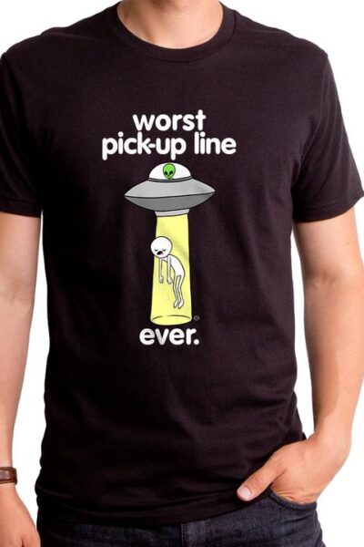 WORST PICKUP LINE EVER MEN’S T-SHIRT