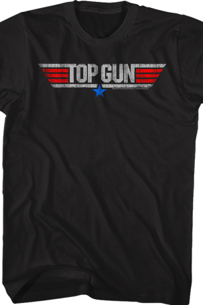 Distressed Logo Top Gun