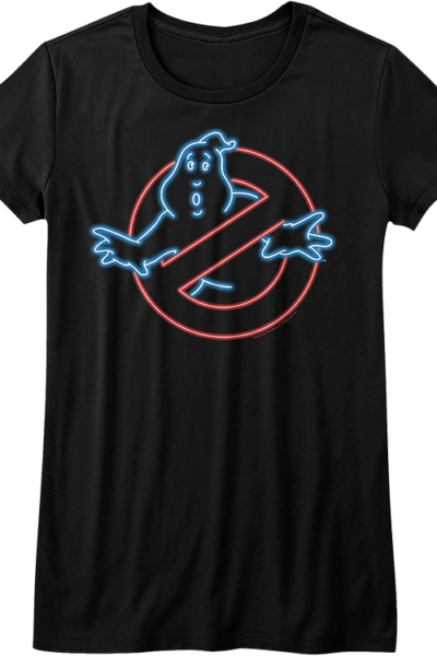 Womens Neon Logo Real Ghostbusters