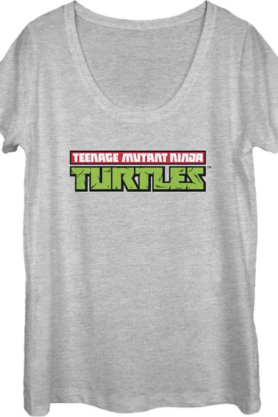 Ladies Logo Teenage Mutant Ninja Turtles Scoopneck
