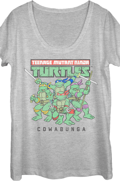 Ladies Teenage Mutant Ninja Turtles Scoopneck