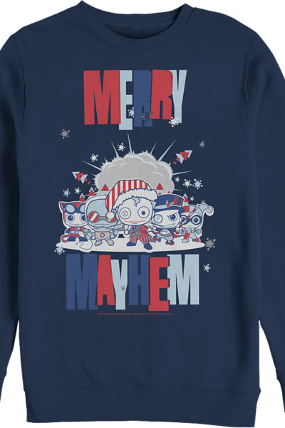 Merry Mayhem DC Comics Christmas Sweatshirt