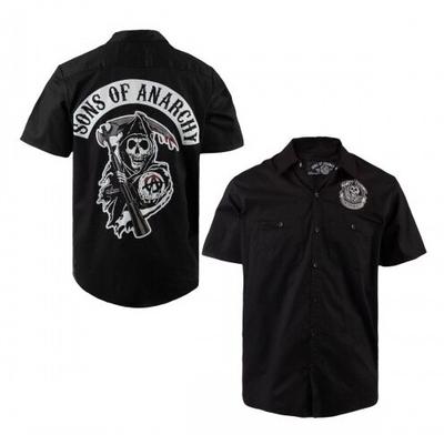 SOA Classic Reaper Patch Button Up Workshirt