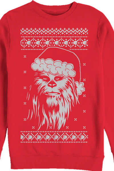 Star Wars Santa Hat Chewbacca Sweatshirt
