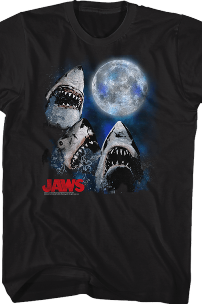 Three Shark Moon Jaws