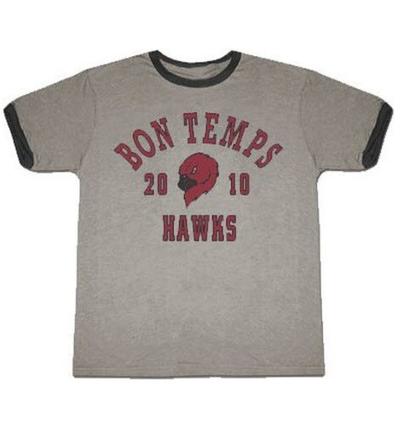 True Blood Bon Temps Football Ash Gray With Ringers