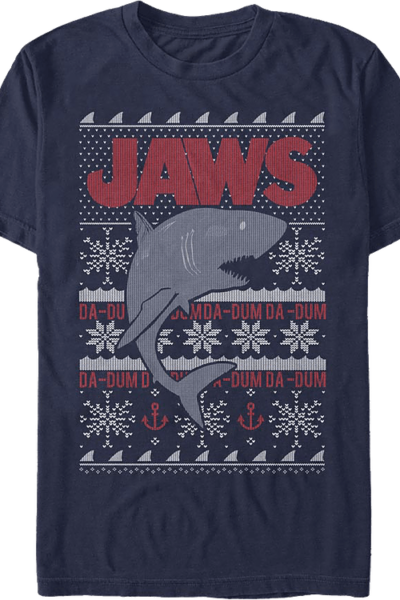 Ugly Faux Knit Jaws Christmas