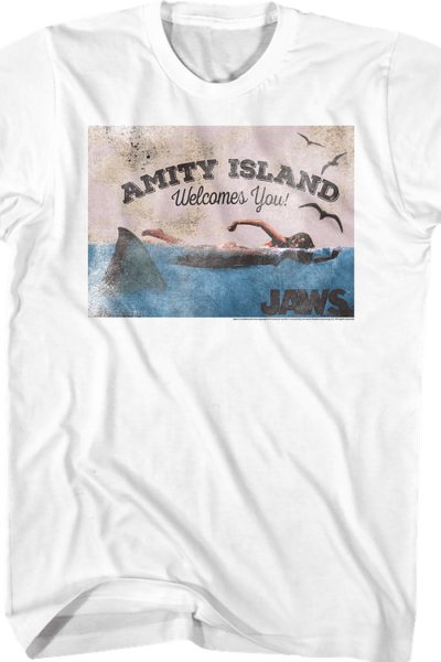 Welcome To Amity Island Postcard Jaws