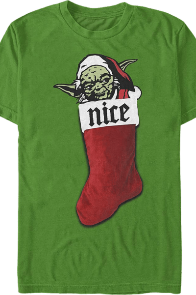 Yoda Nice Christmas Stocking Star Wars