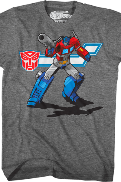 Action Pose Optimus Prime Transformers T-Shirt