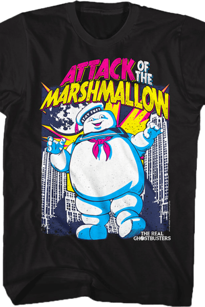 Attack of the Marshmallow Real Ghostbusters T-Shirt