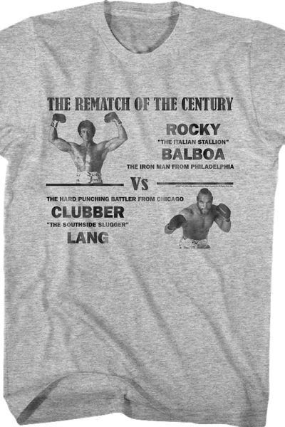 Balboa vs Lang Rematch of the Century Rocky T-Shirt