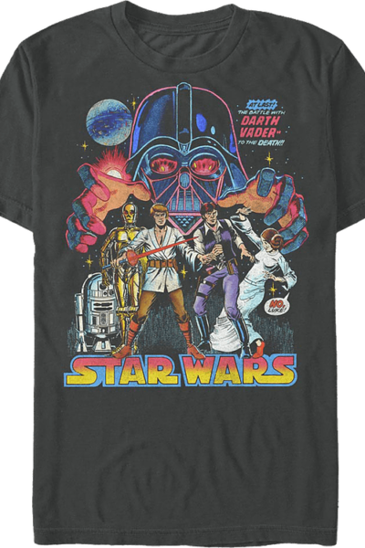 Battle With Darth Vader Star Wars T-Shirt