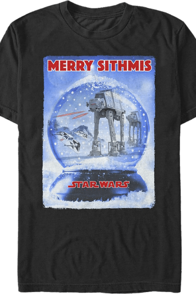 Battle of Hoth Snow Globe Star Wars T-Shirt