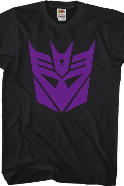 Black Decepticon Logo Transformers T-Shirt