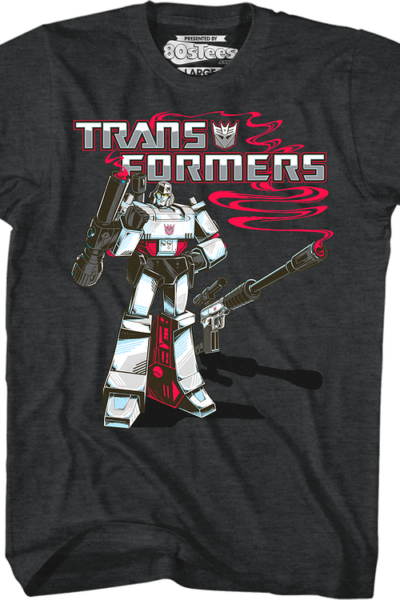 Black Heather Megatron Transformers T-Shirt