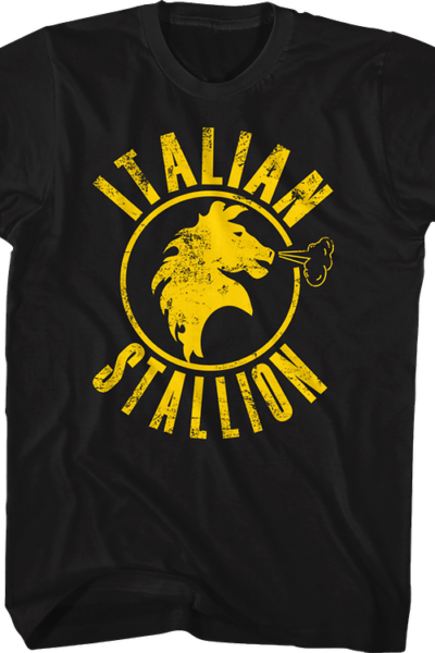 Black Italian Stallion Rocky T-Shirt