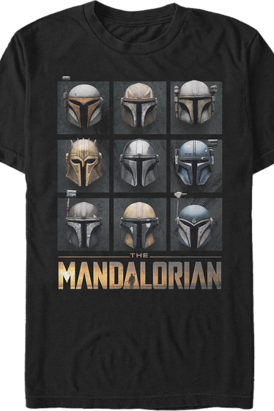 Bounty Hunter Helmets Star Wars The Mandalorian T-Shirt